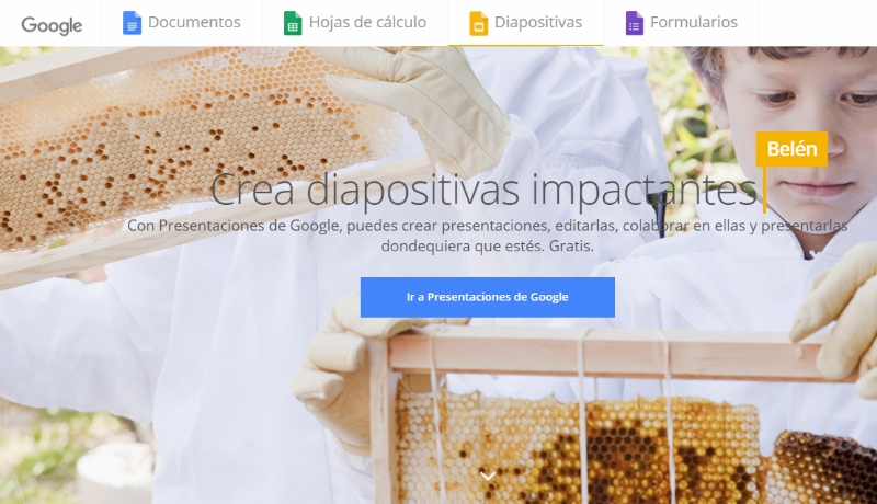 Portada Presentaciones de Google