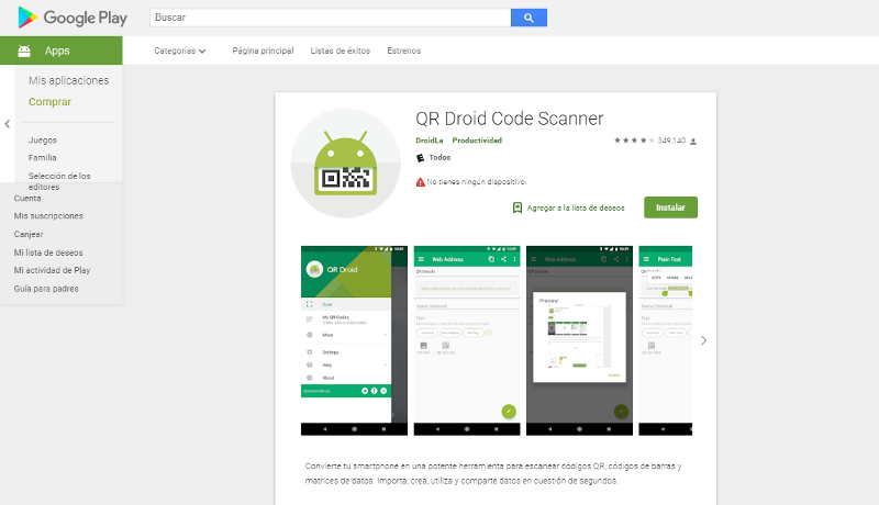 Portada QR Droid Code Scanner