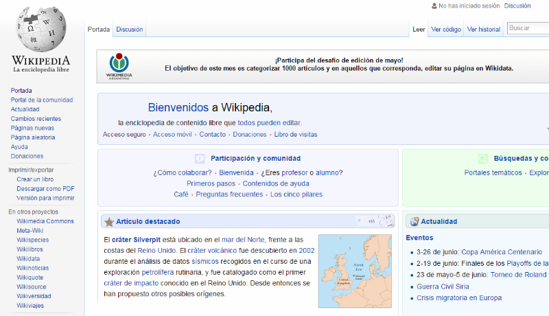 Portada Wikipedia