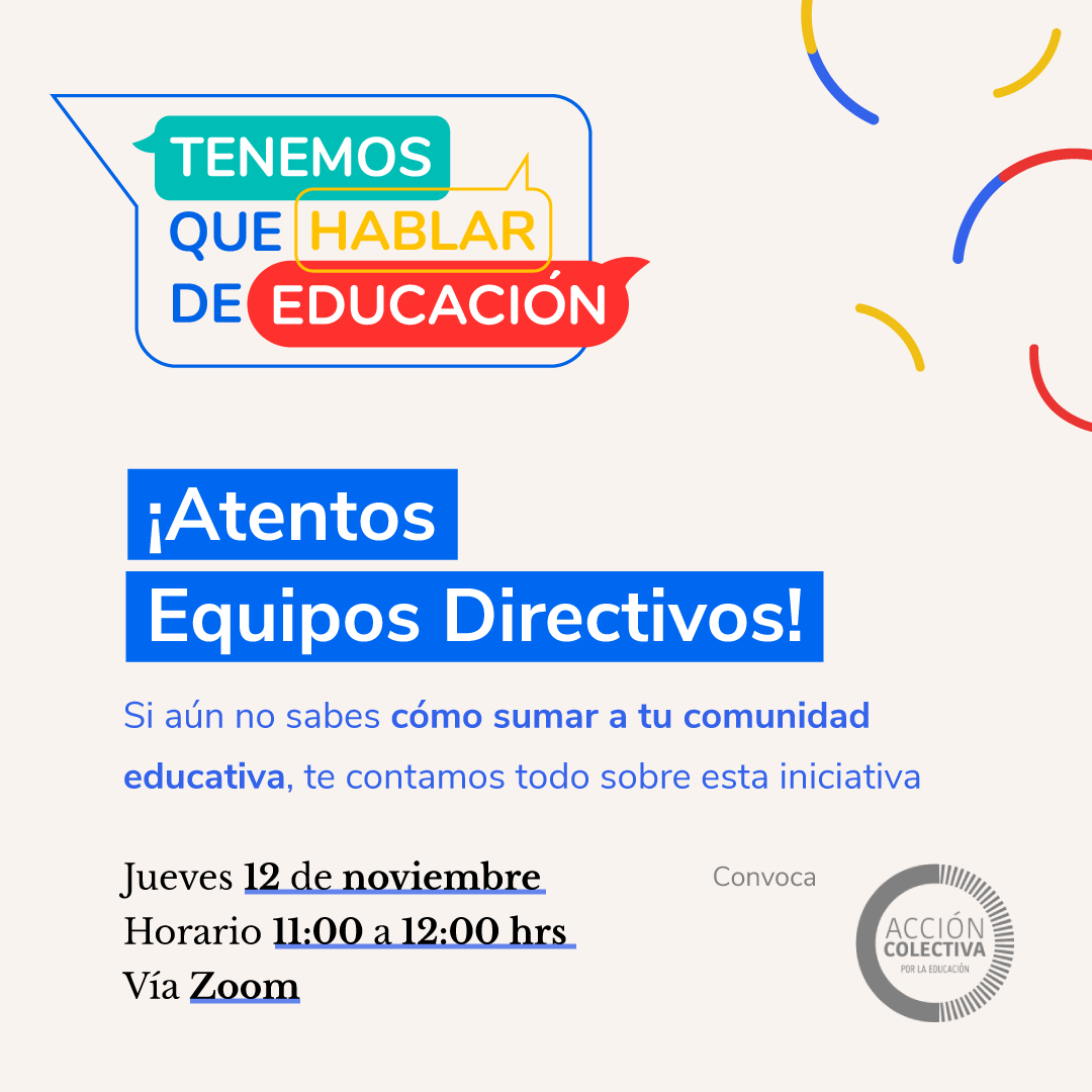 Afiche promocional encuentro directivos 12 de noviembre