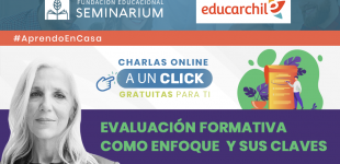 Afiche de charla evaluación formativa con Mimi Bick