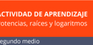 Actividad de aprendizaje | Potencias, raíces y logaritmos | 2° medio