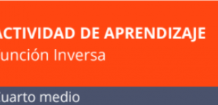 Actividad de aprendizaje | Función inversa | 4° medio