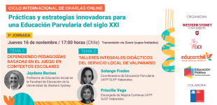 Prácticas y estrategias innovadoras para una Educación Parvularia del siglo XXI - charla 16 de noviembre 2023