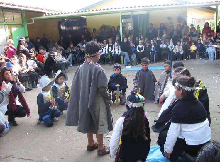 We Tripantu en la Escuela Básica Teniente Serrano