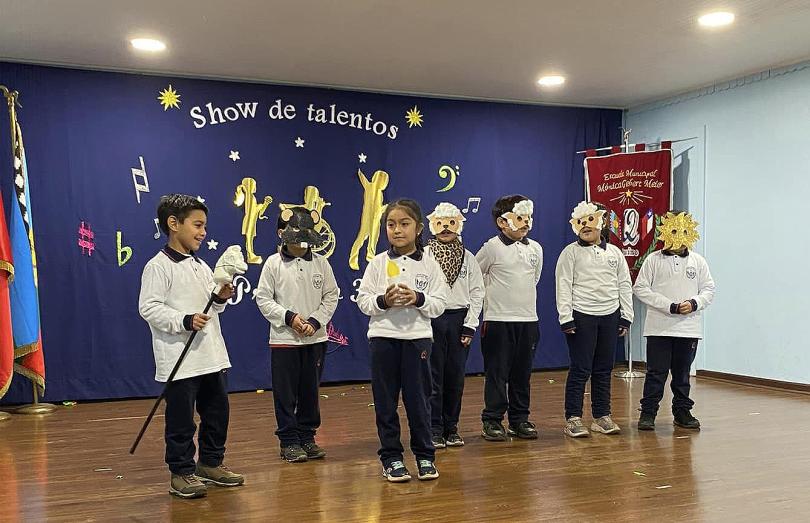 Estudiantes de la Escuela Municipal Mónica Gebert Meier