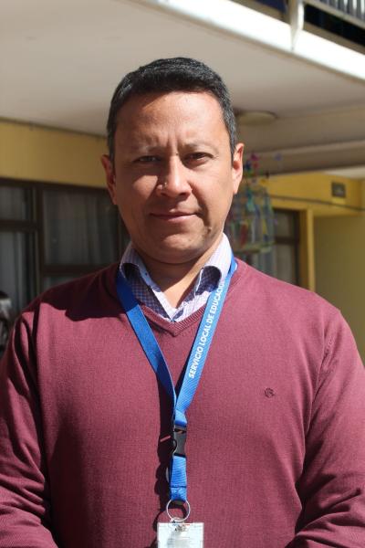 César Mayolafquén, director del Liceo Tecnológico Bicentenario Enrique Kirberg