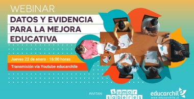 webinar “Datos y evidencia para el mejoramiento educativo”
